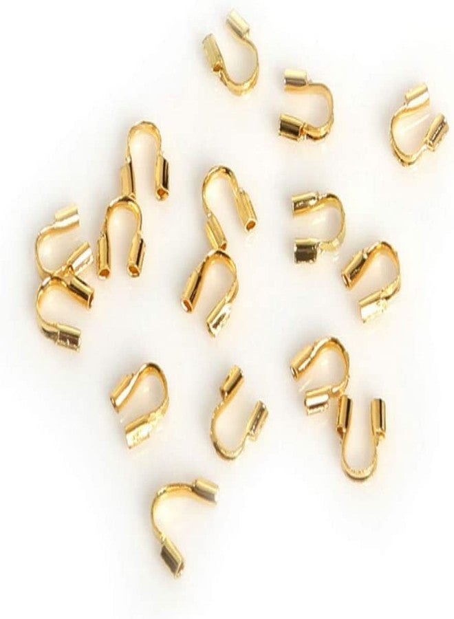SIJCM Eyelet Punch 250 Count Gold Plated Wire Protectors Wire Guard Guardian Protectors Loops for Jewelry Making,Wide Eyelet Pliers Set Uses Beautiful and Exquisite Flexible Use Copper - Image 2